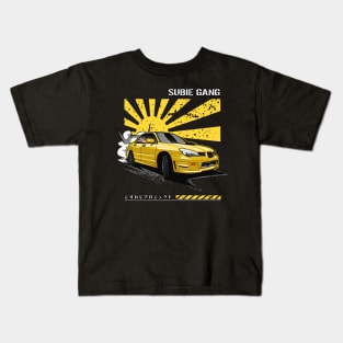 Subie Gang WRX STi (Ultra Yellow) Kids T-Shirt